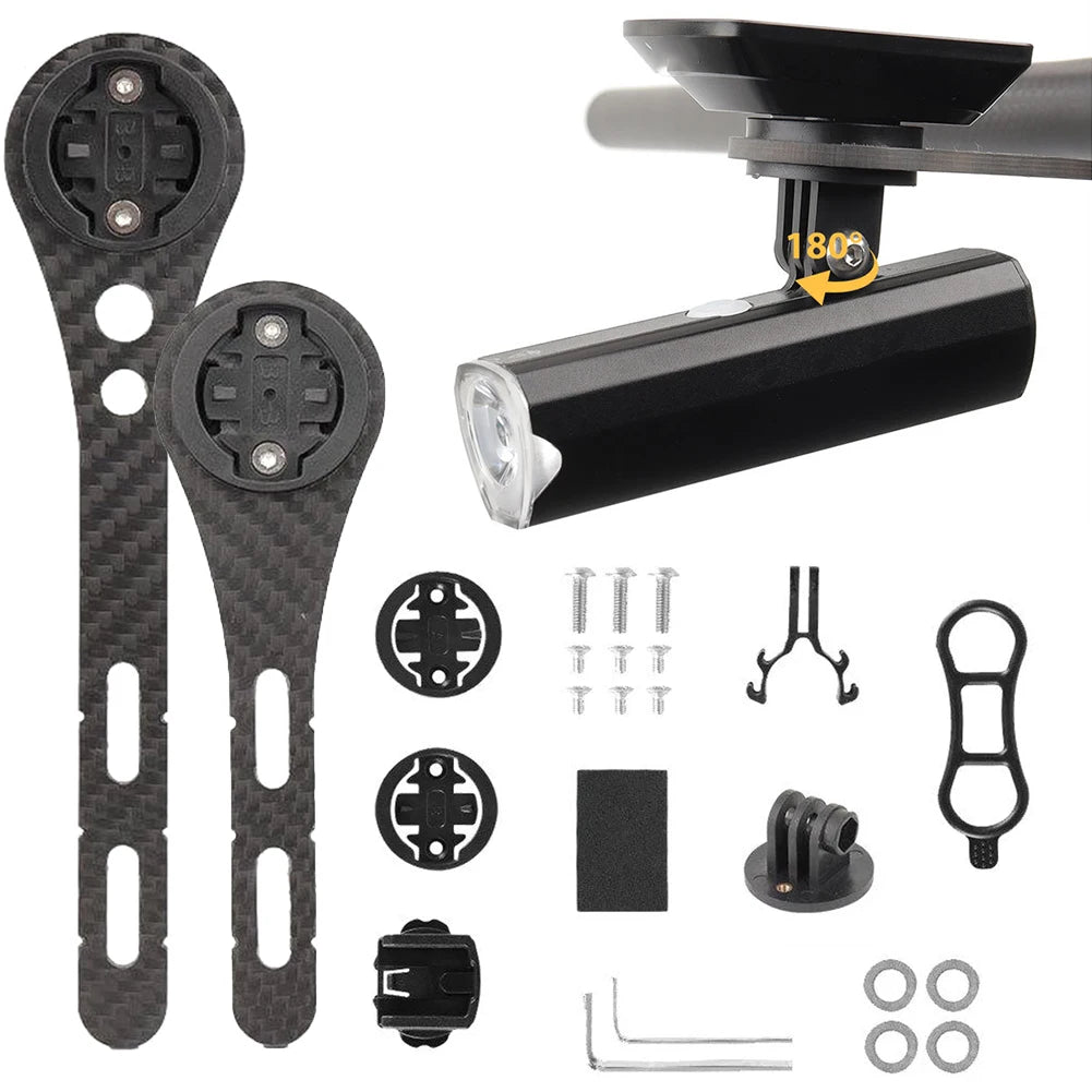 Carbon Fiber Bike Computer Holder – Garmin Mount (S/L) Peaceful Pleasures Health and Wellness