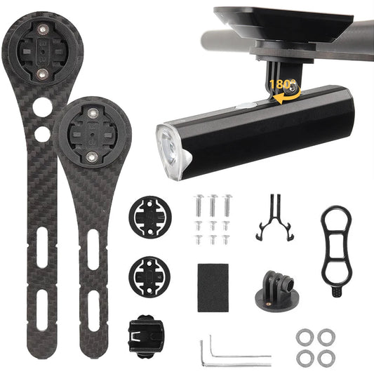 Carbon Fiber Bike Computer Holder – Garmin Mount (S/L) Peaceful Pleasures Health and Wellness