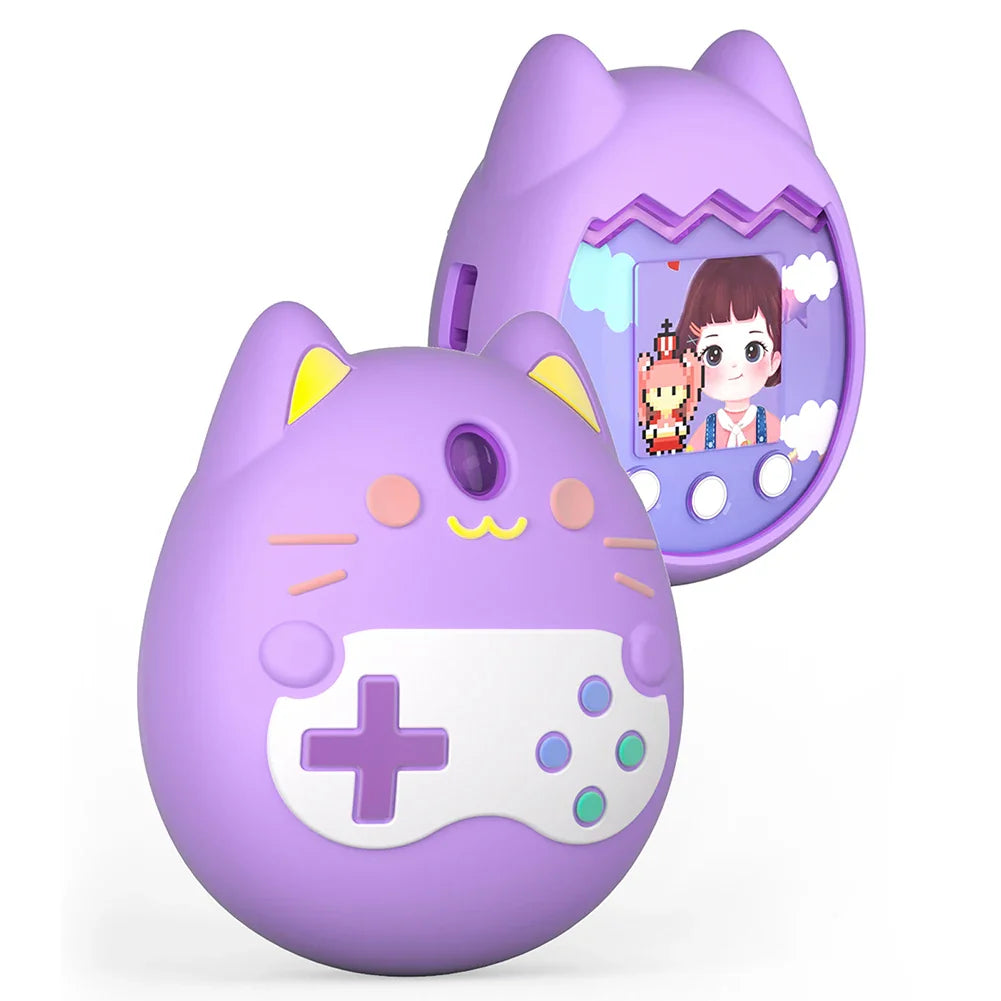 Silicone Case for Tamagotchi Pix – Cat Design & Hand Strap