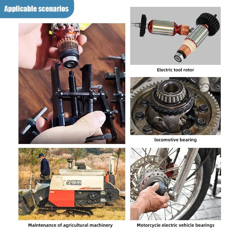 Dual-Jaw Gear Puller | Carbon Steel Ball Bearing Remover Tool