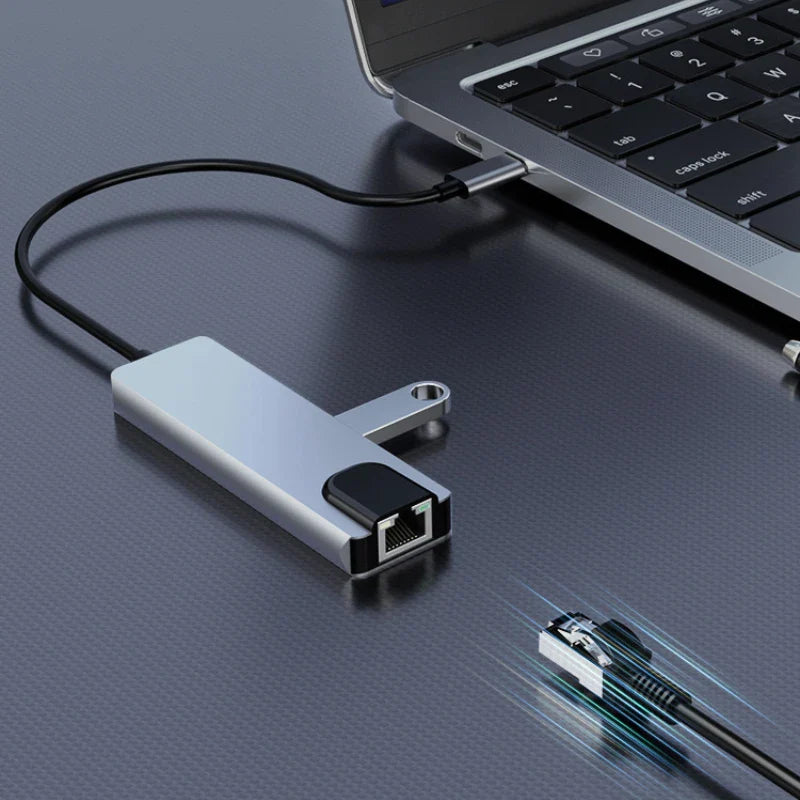 USB-C Docking Station 5-in-1 & 8-in-1 HDMI RJ45 USB Hub