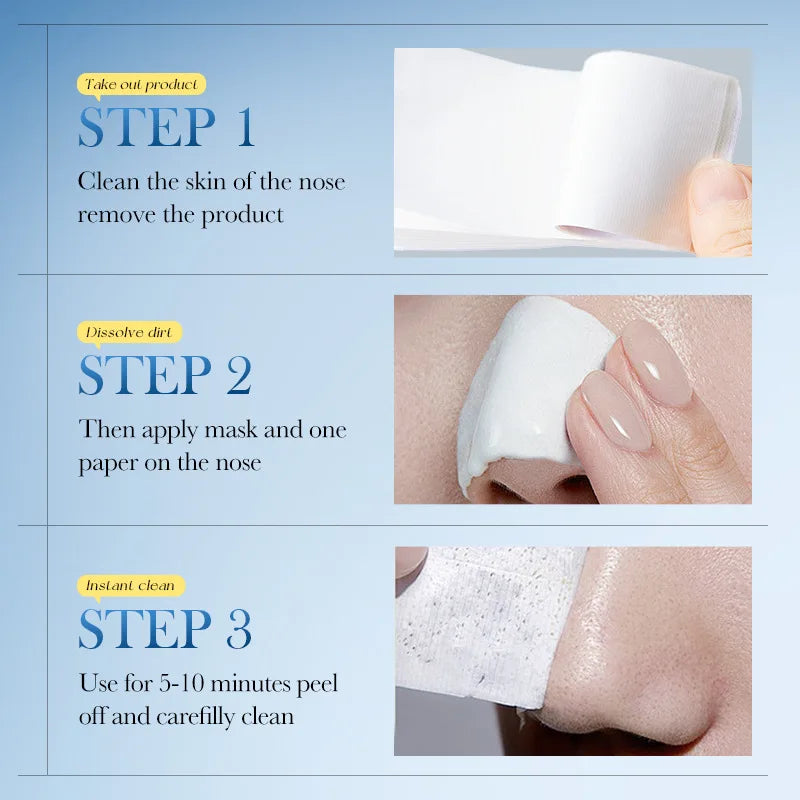 Blackhead Remover Peel Off Mask Aloe Vera Extract Oil Control Nose Mask with 60pcs Cleanses for Deep Clean Hydrating Facial Mask Peaceful Pleasures Health and Wellness