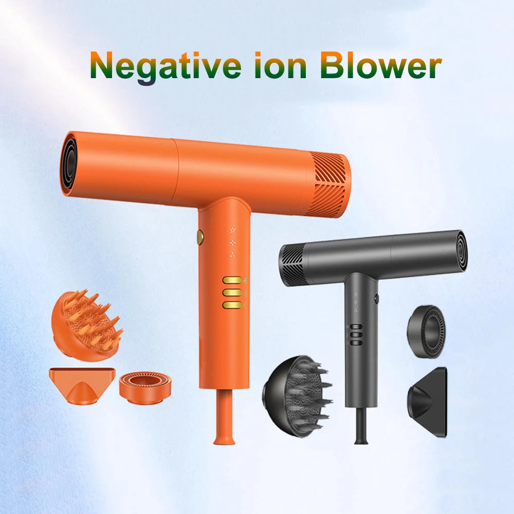 Salon Hair Dryer Professional Blow Drier Hot and Cold Adjustment Hair Dryer Machine Powerful Negative Ion Home Appliance Peaceful Pleasures Health and Wellness