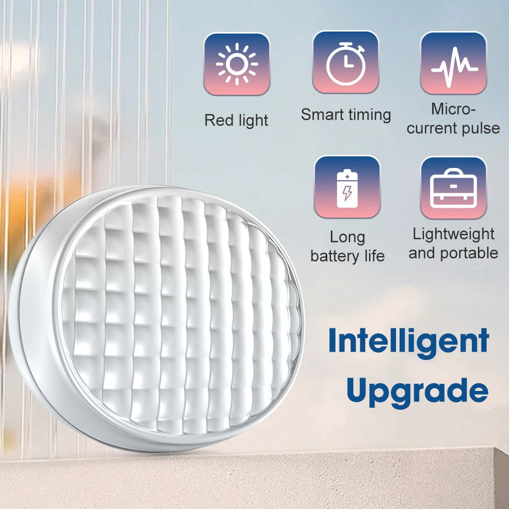 660nm Red Light Eye Massager with EMS Anti-Aging Eye Care Device Reduce Bags & Dark Circles Portable Eye Rejuvenation Pads Peaceful Pleasures Health and Wellness