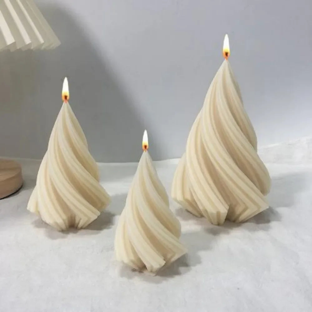 1pc 3D Geometric Pillar Candle Mold for DIY Candle Making - Aromatherapy Resin Molds for Home Art Decor Peaceful Pleasures Health and Wellness