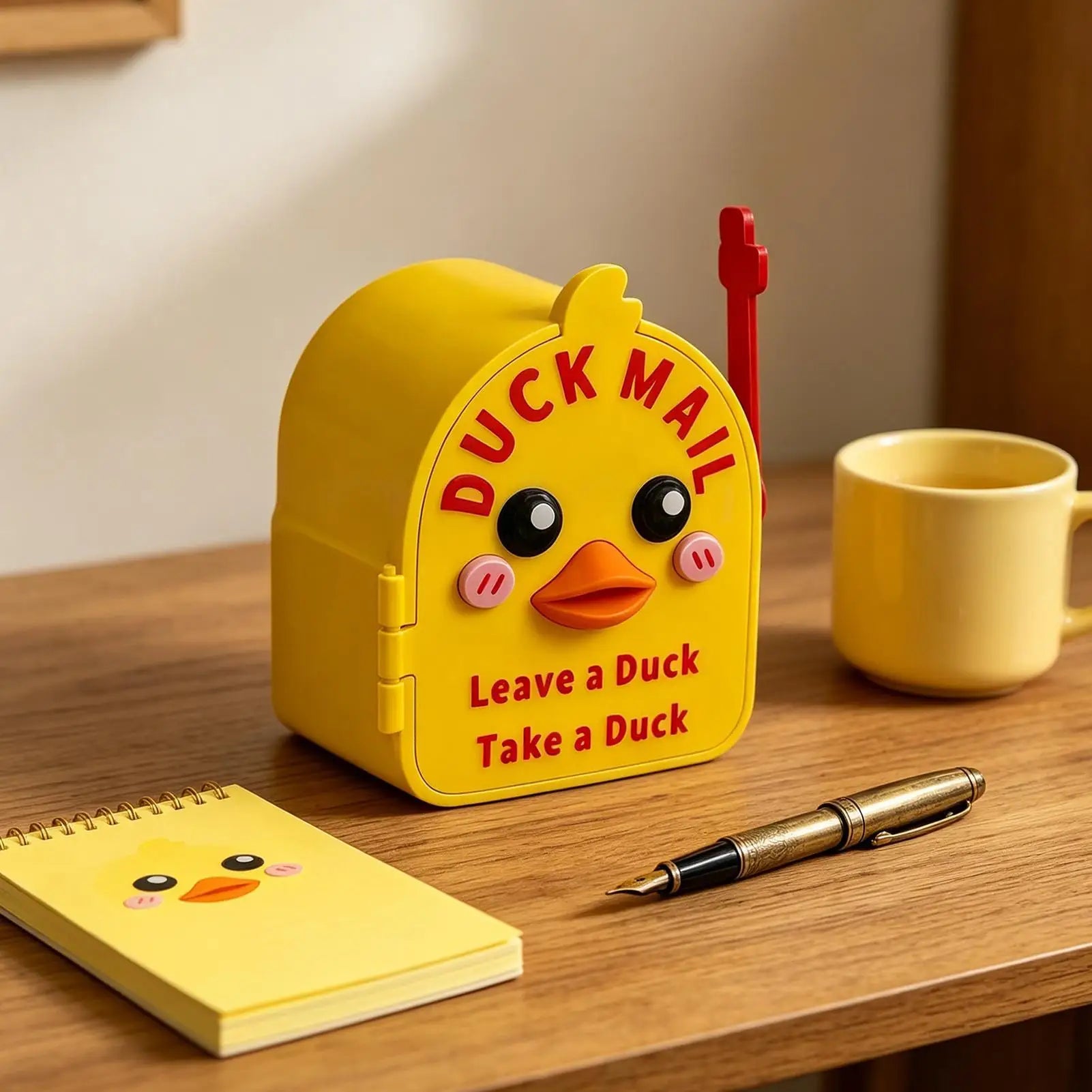 Magnetic Duck Mailbox for Cruise Door 3D Printed Magnetic Mailbox with 2 Ducks Cruise Ship Door Decorations for Family Sailor Peaceful Pleasures Health and Wellness