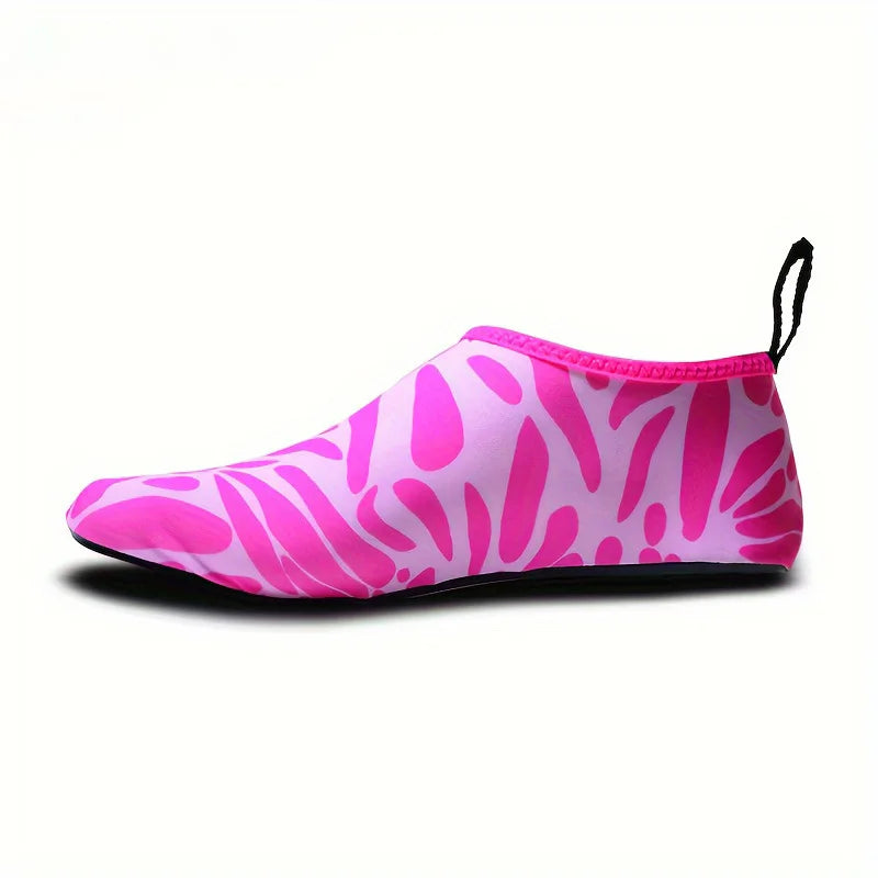 Men Women Quick Dry Water Shoes Non-Slip Barefoot Swimming Diving Socks for Summer Beach Surf Pool Multicolor Peaceful Pleasures Health and Wellness 44-45 Rose