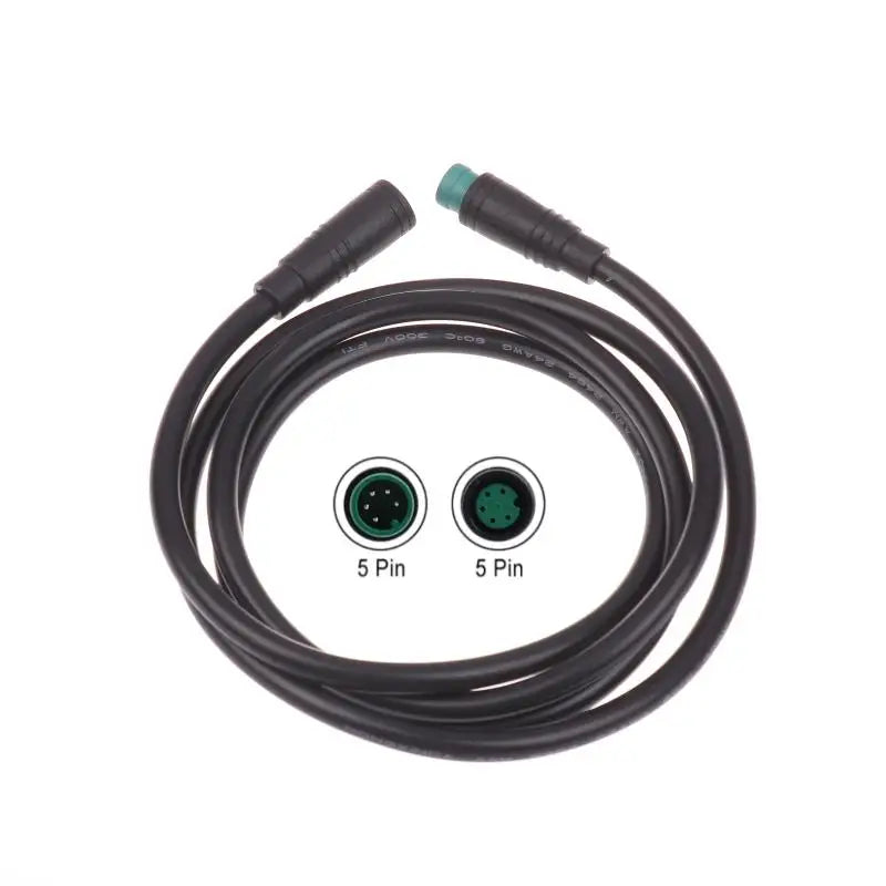 New 1Pcs Electric Bicycle Accessories 5Pin M8 Extension Cable For UART EBike Display Male/Female Connector Ebike Cable Peaceful Pleasures Health and Wellness