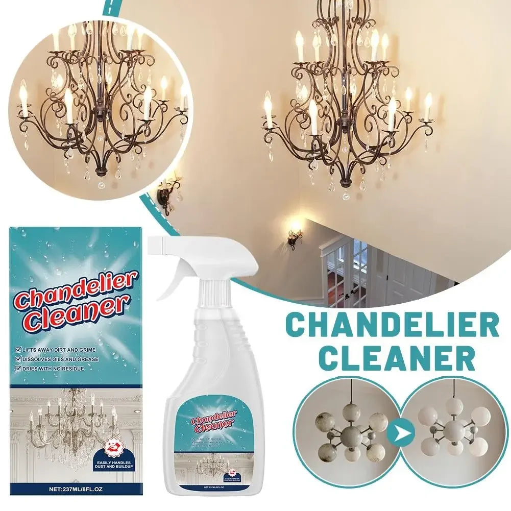 No Rinse Crystal Chandelier Cleaner Streak Free For Glass Metal Lamp Cleaning And Care Plastic Surfaces Eco Friendly Tool Peaceful Pleasures Health and Wellness