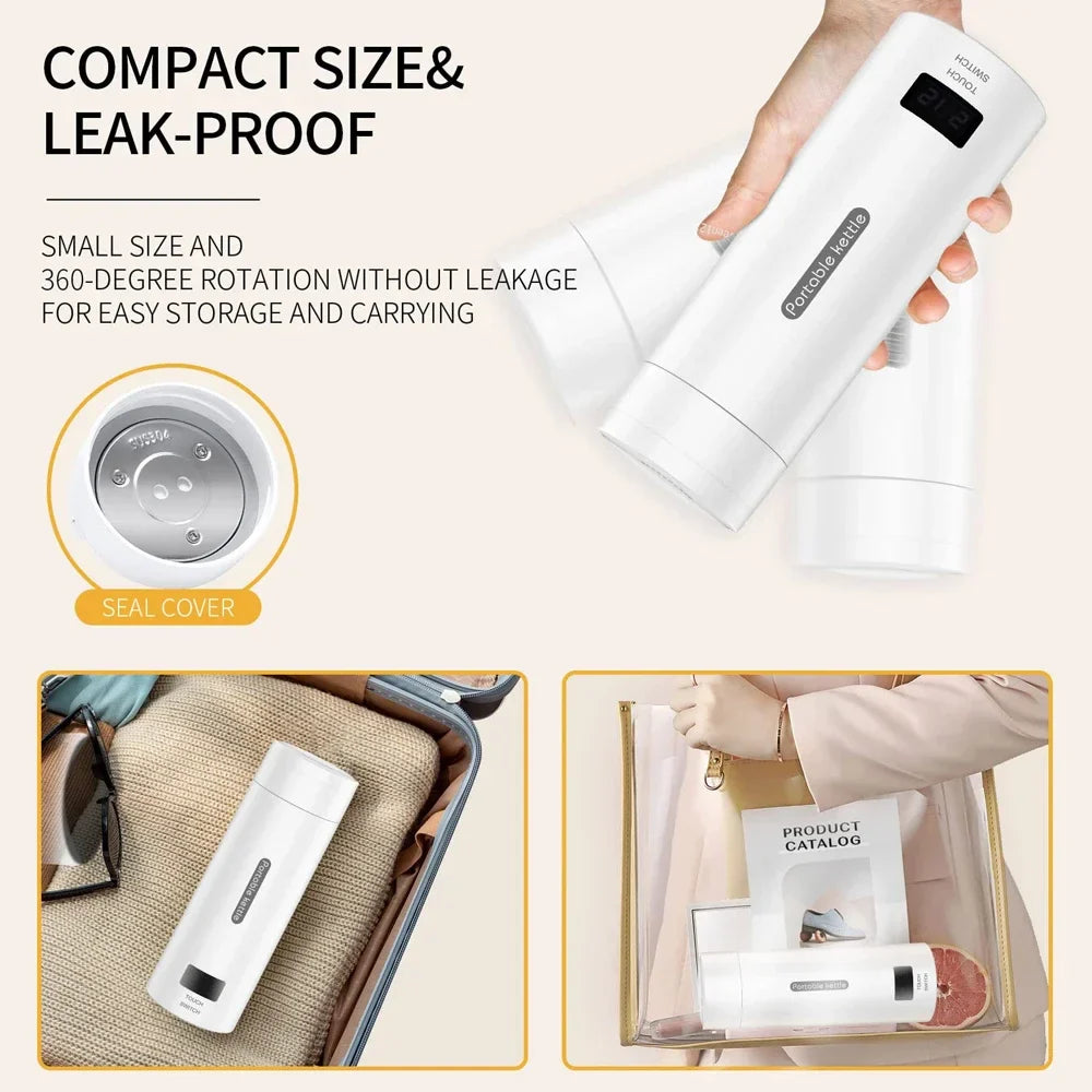 URGGU Portable Travel Electric Kettle 500ml | 4 Temp Settings