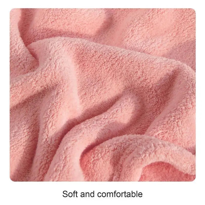 Baby Hooded Bath Towel | Coral Fleece Cartoon Animal Poncho