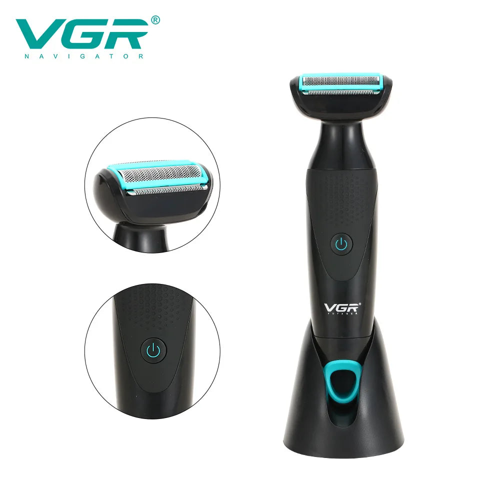 VGR 601 New Retro MEN'S Multi-functional 2-in-1 Shaver IPX4 Wash Nose Hair Shaver Peaceful Pleasures Health and Wellness