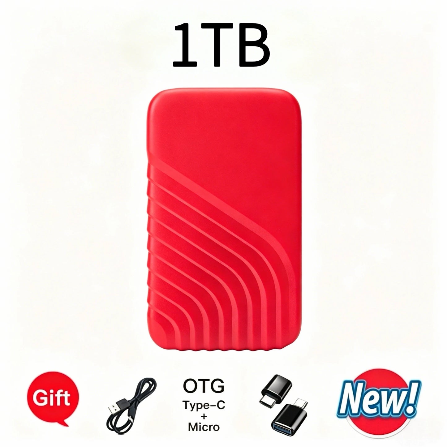 EOENKK USB 3.1 Type-C Portable External Hard Drive | PC & Mac