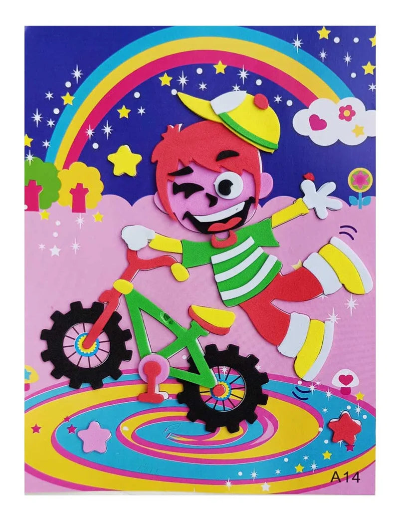 Creative 3D EVA Foam Sticker DIY Handmade Craft Kids Toddlers Cute