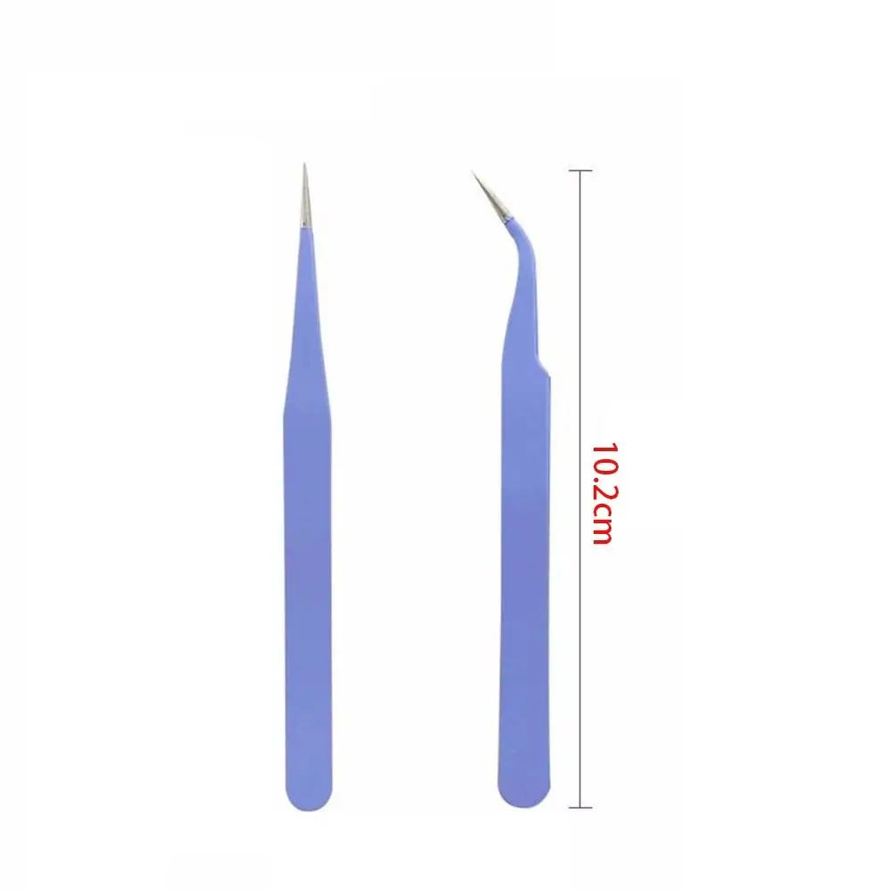 Stainless Steel Tape Sticker Tool Notebook Accessorise Journal Accessorise Tweezers Nipper Macaron Color Nail Tweezers Peaceful Pleasures Health and Wellness