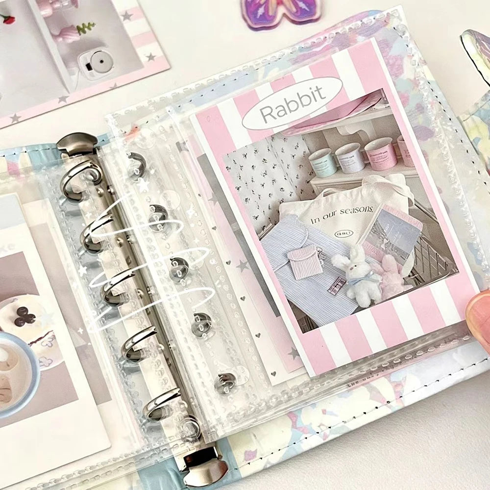40 Inner Pages Grid Card Book Ins Wind Magnetic Photo Album Portable