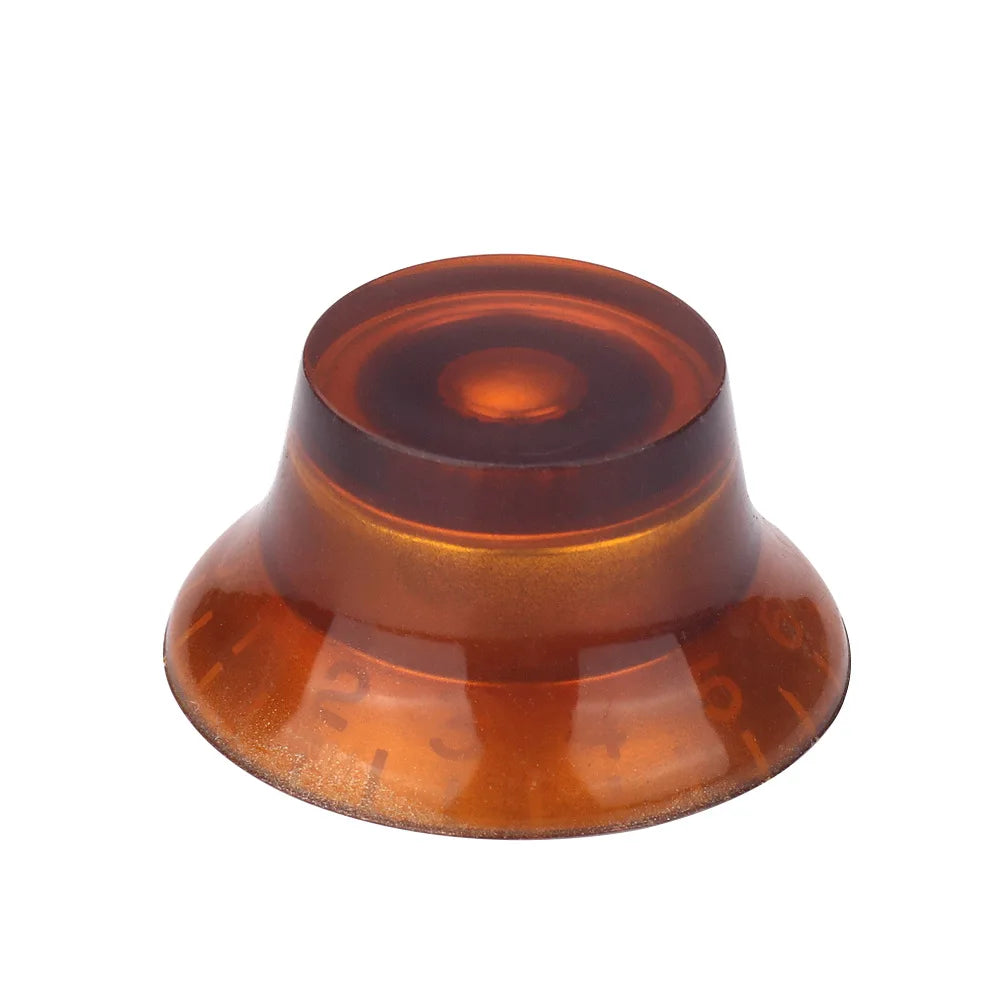 Hat Transparent Volume Tone Control Knob Electric Guitar Dia Hole