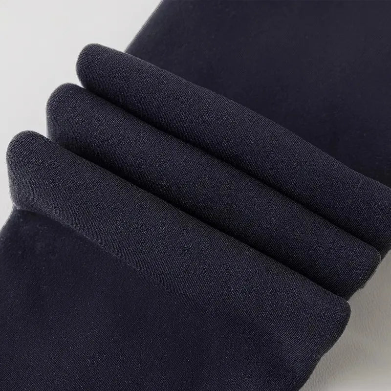 Women's thermal lined leggings, 240g thick and warm nine-inch pants, versatile and high-elastic short pants suitable for autumn Peaceful Pleasures Health and Wellness