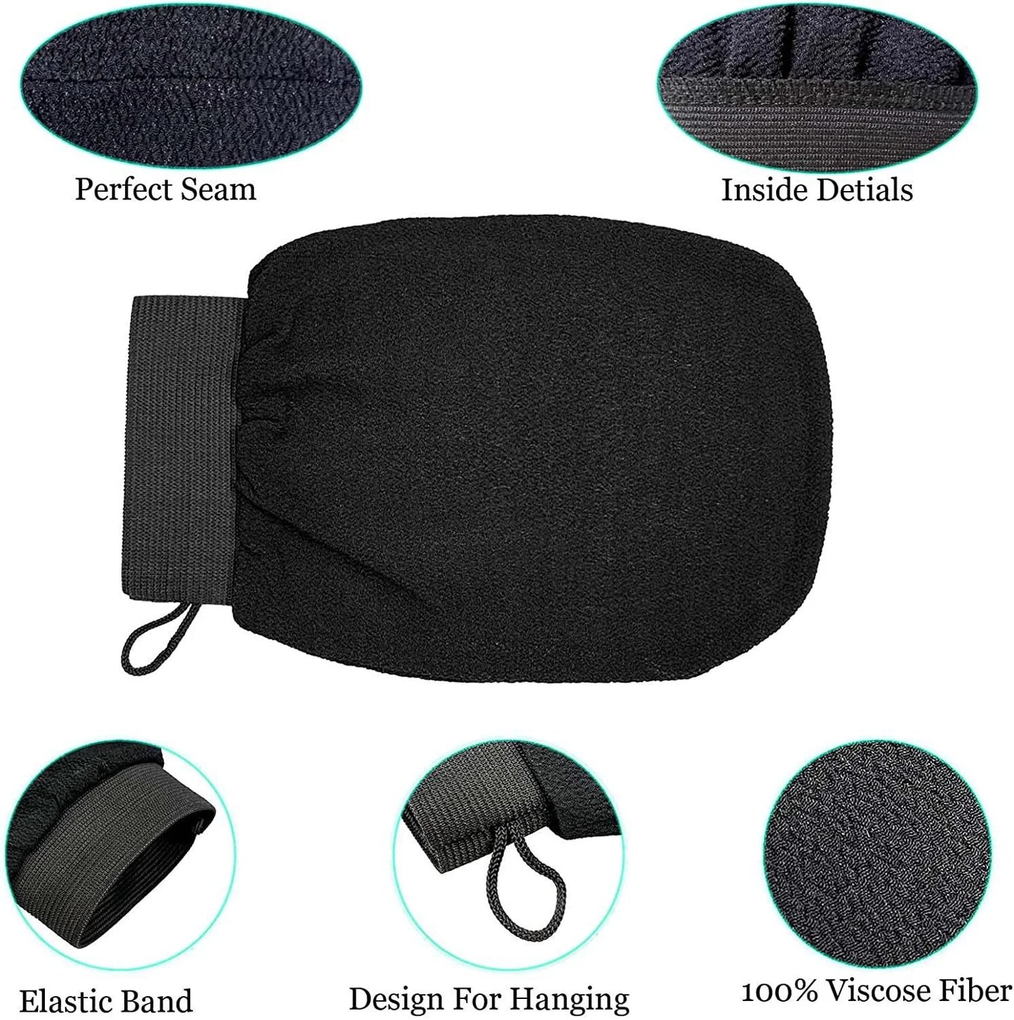 Exfoliating Glove – Body & Face Bath Scrub | Deep Cleansing
