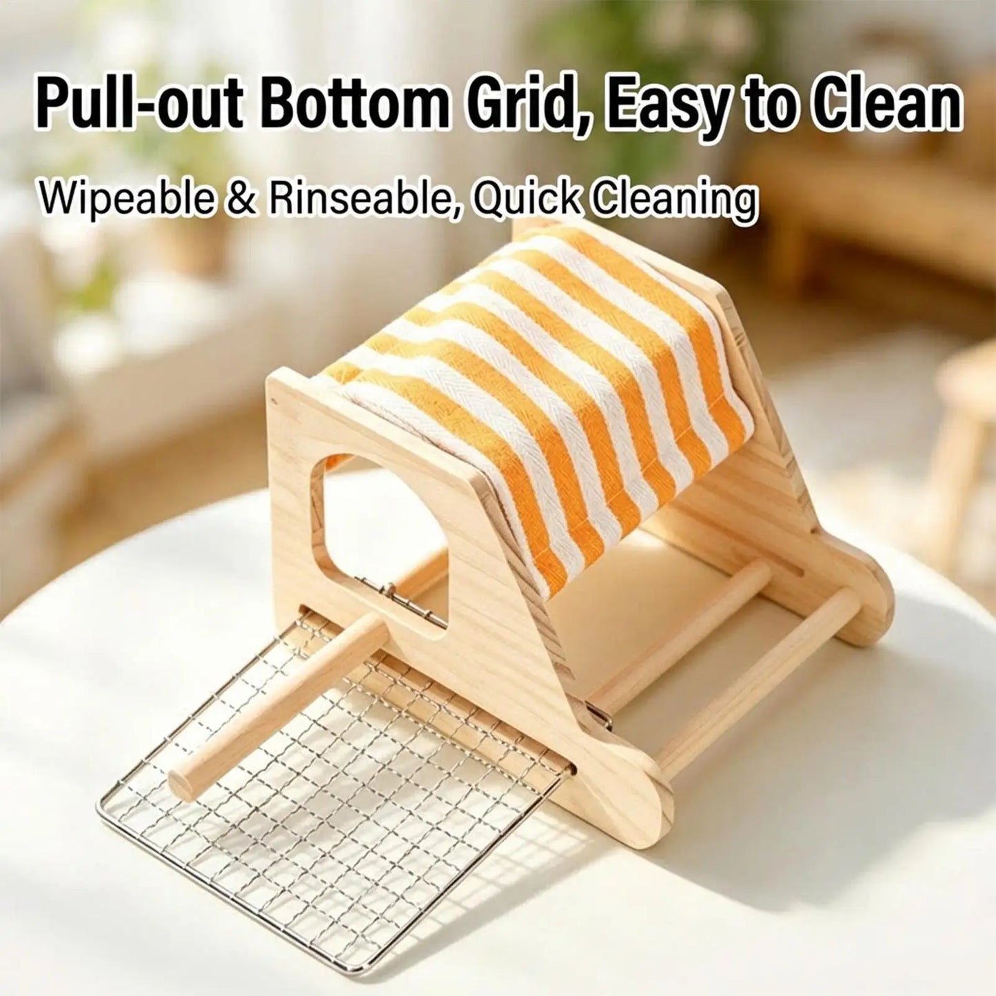 Wooden Bird House for Cage | Nest for Conure Lovebird Cockatiel