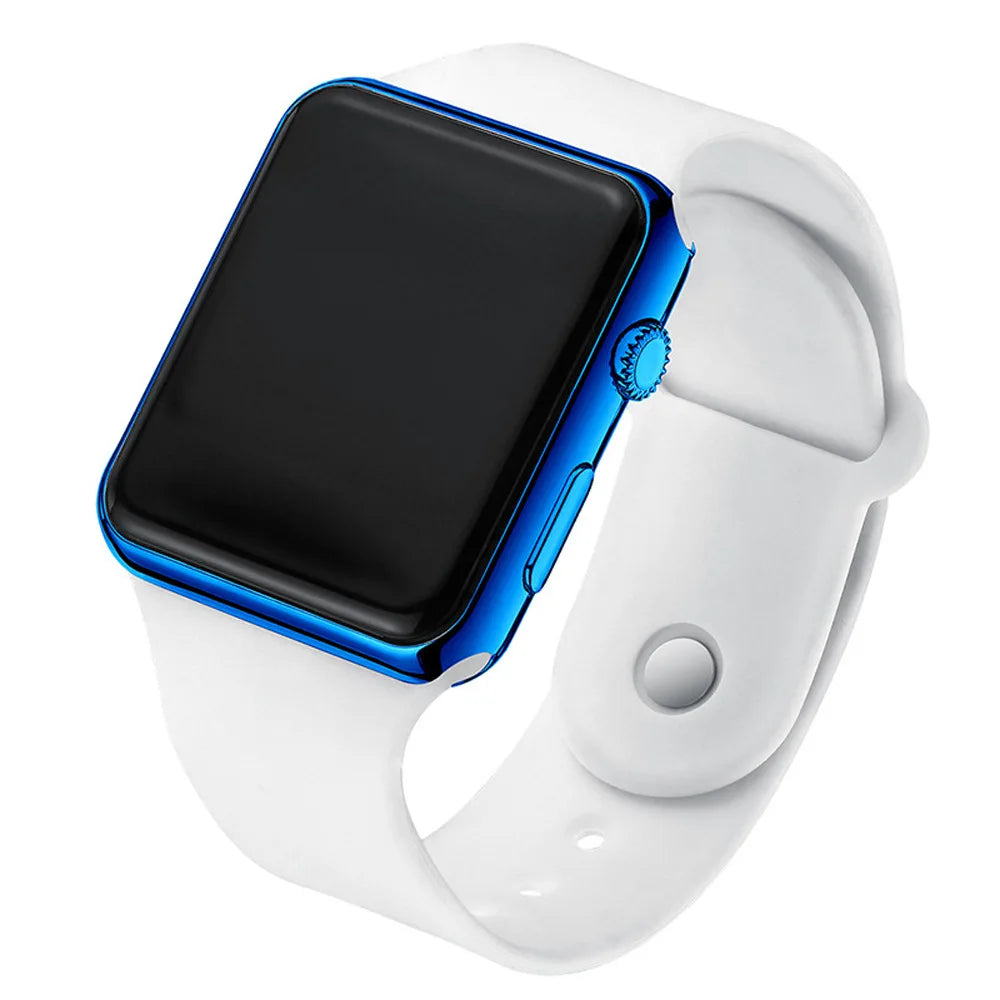 RUNERR Men's LED Digital Sport Watch – Square Dial Silicone Band