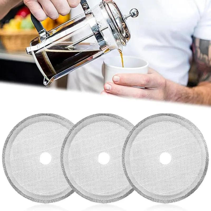 Stainless Steel French Press Filter Screen | Reusable Mesh Disc