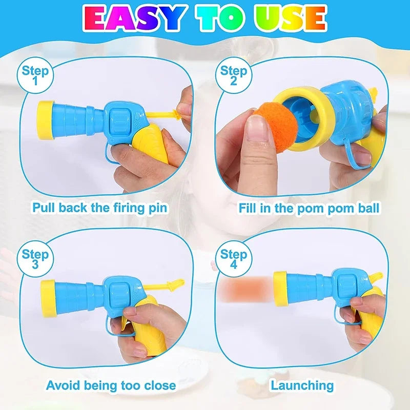 Interactive Cat Ball Launcher Toy – Plush Balls for Kittens