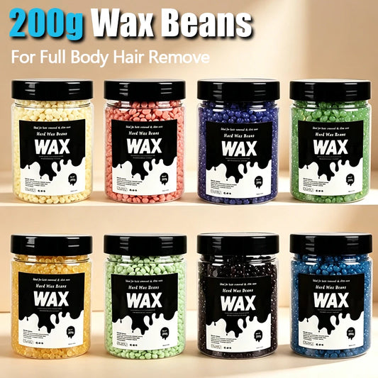 2026 Hot Sale！200g Canning Hard Wax Beans For Men And Women Body Hair Removal Depilatory Wax For Wax Heater Kit Peaceful Pleasures Health and Wellness