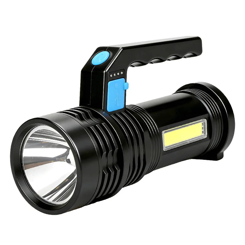 GGbingo 2KM LED USB Rechargeable Flashlight Portable Long Distance Waterproof Torch for Fishing Hunting Camping Peaceful Pleasures Health and Wellness