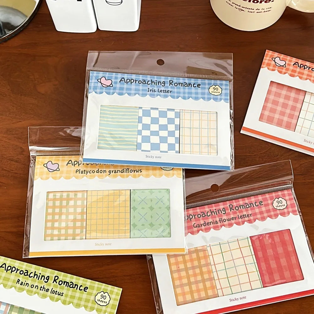 Grid Combination Convenience Sticker Romantic Series Hand Account
