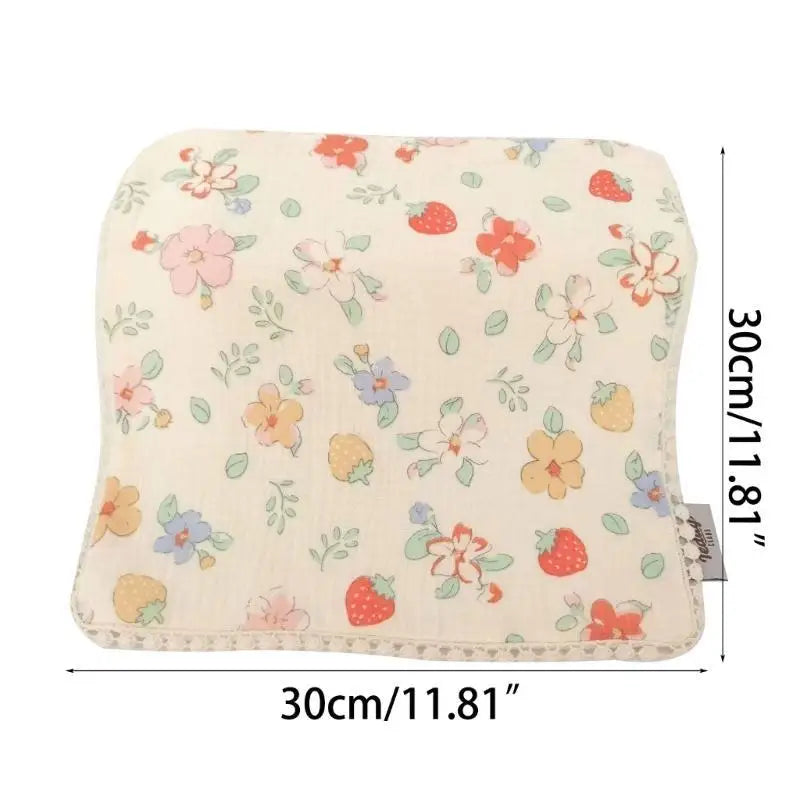 Cartoon Baby Saliva Towel – Soft Cotton Face Cloth 30×30cm