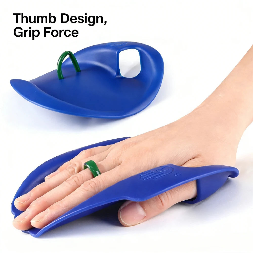 WEFITON1Pair Swimming Hand Paddles - Build Strength & Technique, Finger Holes Design for Freestyle & All Strokes Peaceful Pleasures Health and Wellness