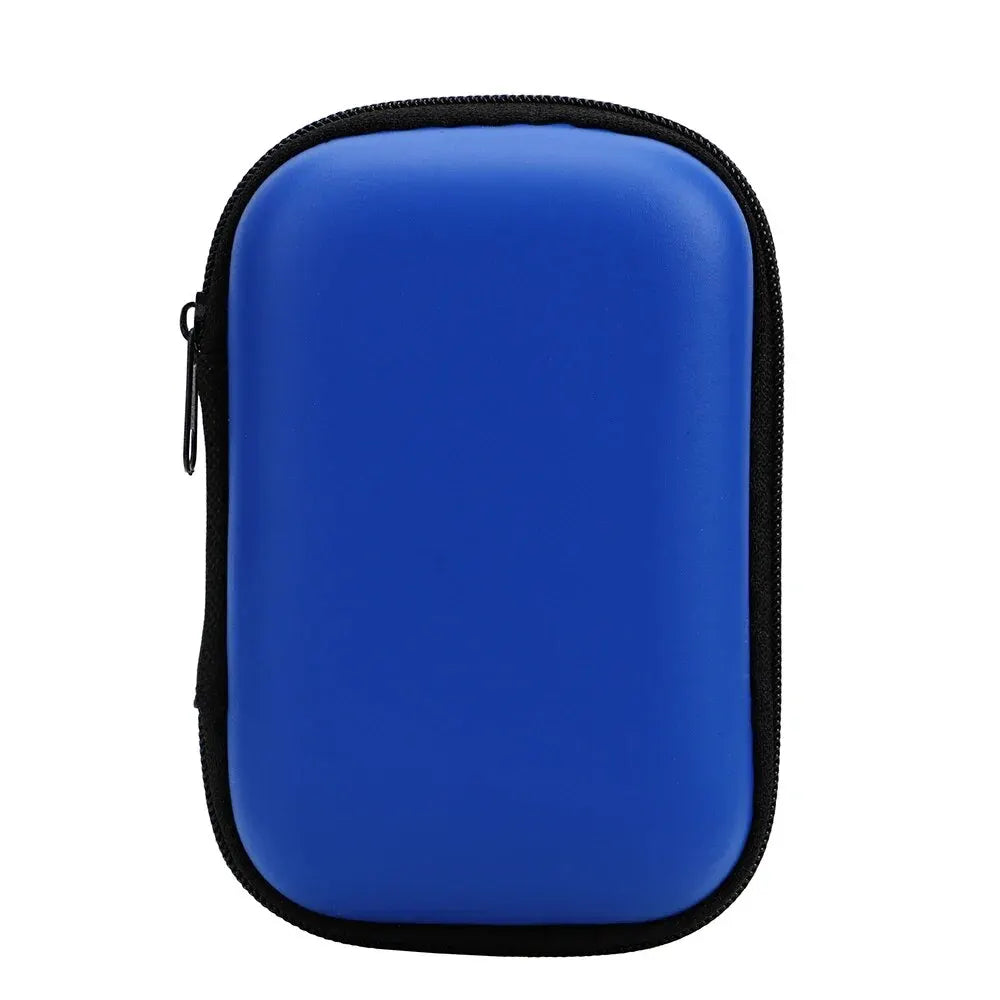 Portable Travel Cable Organizer Bag – PU Zipper Pouch