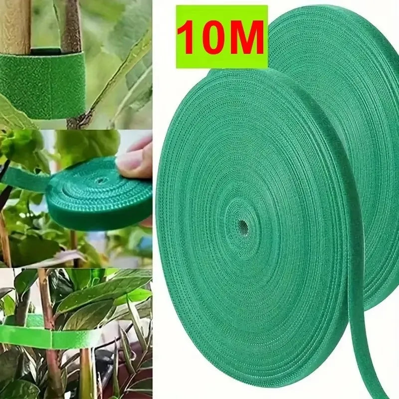 10m Reusable Nylon Plant Ties | Self-Adhesive Garden Tape
