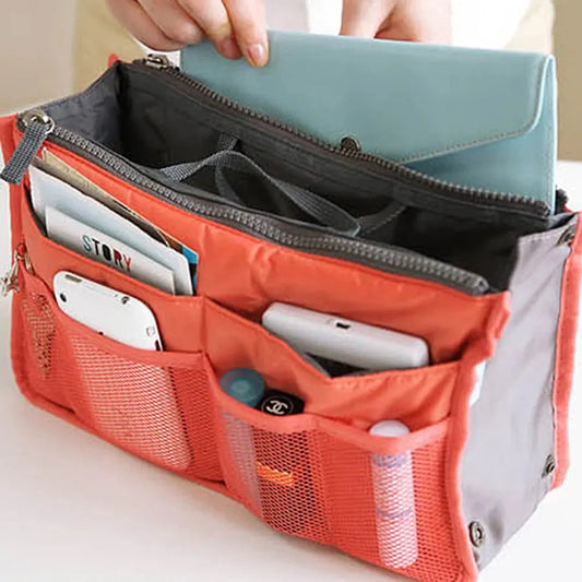 Multi Functional Large Capacity Makeup Bag Portable Double Zipper Toiletries Travel Storage Bag Mommy Bag Multi Pocket Cosmetic Peaceful Pleasures Health and Wellness