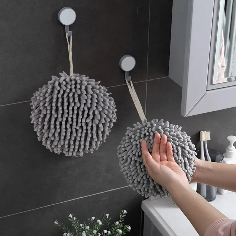 Chenille Microfiber Hand Towels with Hanging Loop | Quick Dry Microfiber Hand Towel Peaceful Pleasures Health and Wellness