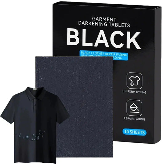 Black Color Clothing Dye 10Pcs/set Clothing Painting Dyes Washing Machine Safe Paint Accessories For Cotton Silk Wool T-Shirts Peaceful Pleasures Health and Wellness 1pcs