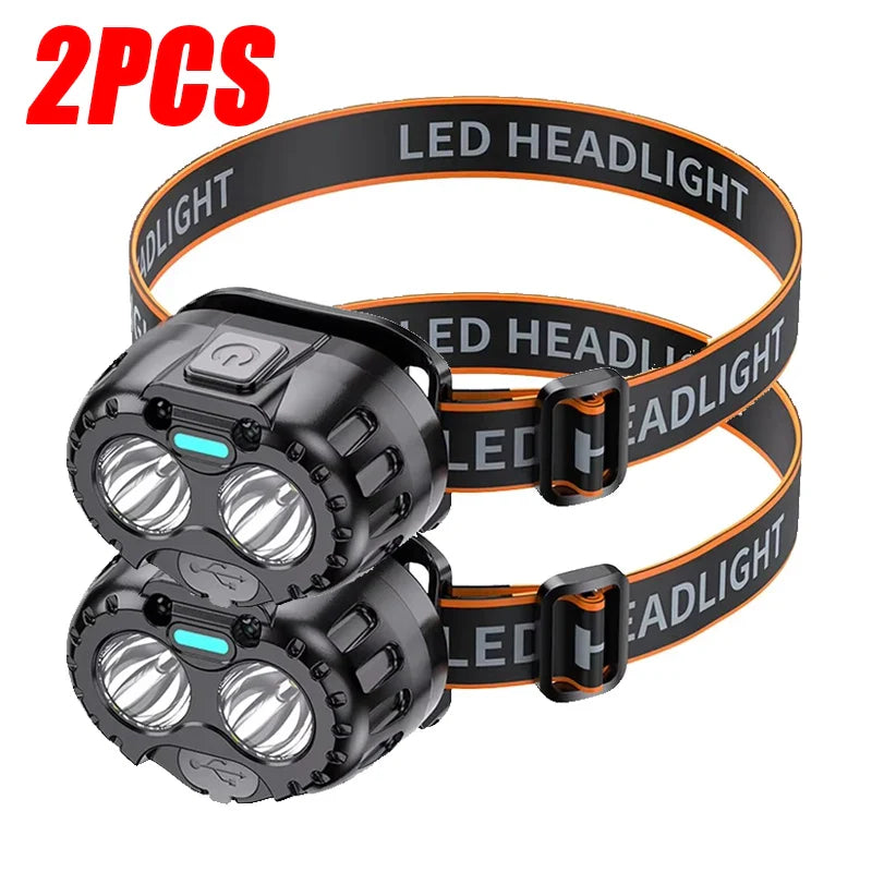 Motion Sensor LED Headlamp – USB Rechargeable, 250LM IPX4