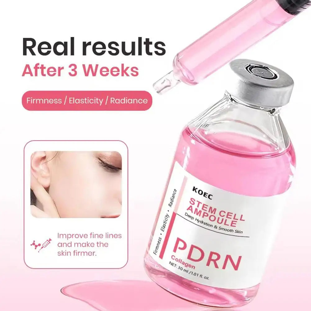 PDRN Collagen Ampoule Face Serum 30ml – Deep Hydration, Skin Barrier Repair & Brightening with Hyaluronic Acid Peaceful Pleasures Health and Wellness