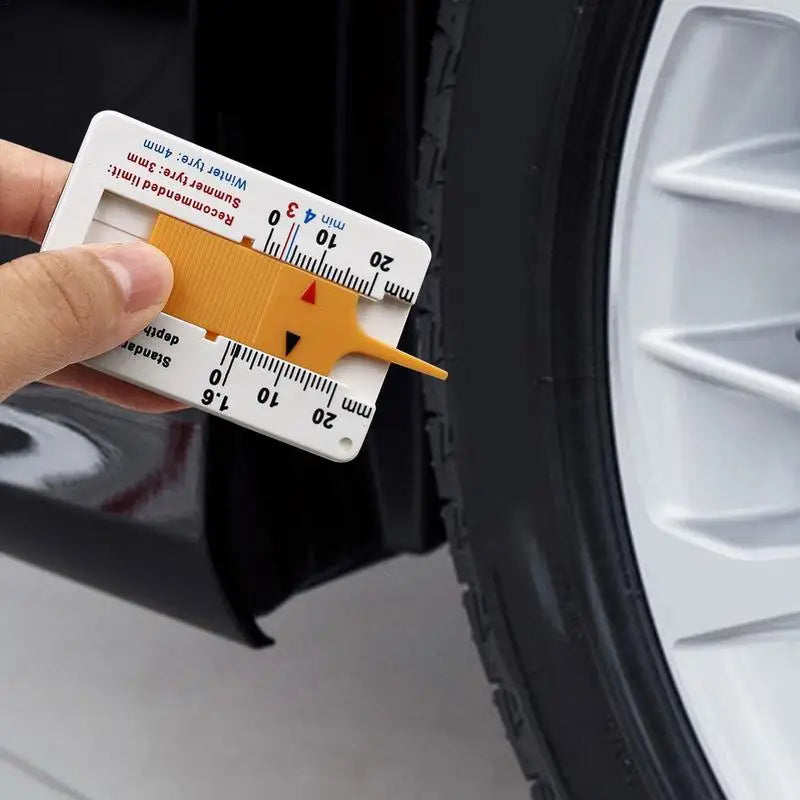 0-20MM Tyre Tread Depth Depthometer Gauge Caliper Plastic Tread Ruler Car Wheel Tire depth gauge Tire Wheel Measure Tool Peaceful Pleasures Health and Wellness