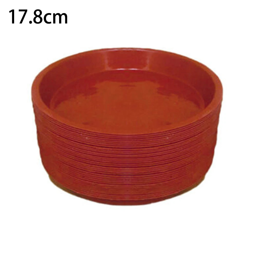 10-Pack Round Plastic Plant Saucer Drip Trays | Pot Water Base