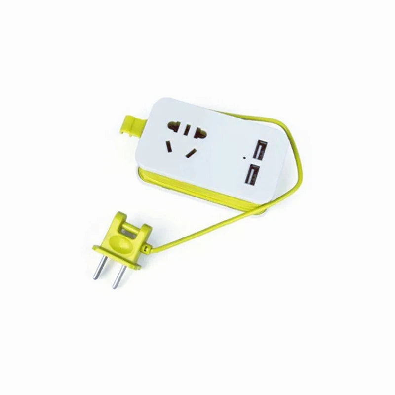 1.5M Extension Cord AC Outlets + 2 USB Ports Portable Power Strip Protector Peaceful Pleasures Health and Wellness