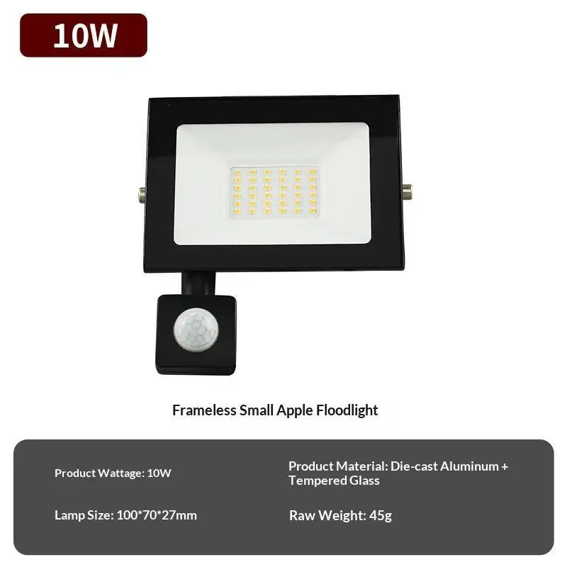 LED PIR Motion Sensor Floodlight 10W 20W 30W IP66 Outdoor Light