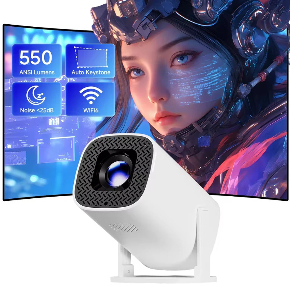 Portable P30PRO Mini Projector Linux System WiFi6 BT 5.0 Support 4K 1280*720P Smart Home Cinema Outdoor Portable Projector 2026 Peaceful Pleasures Health and Wellness