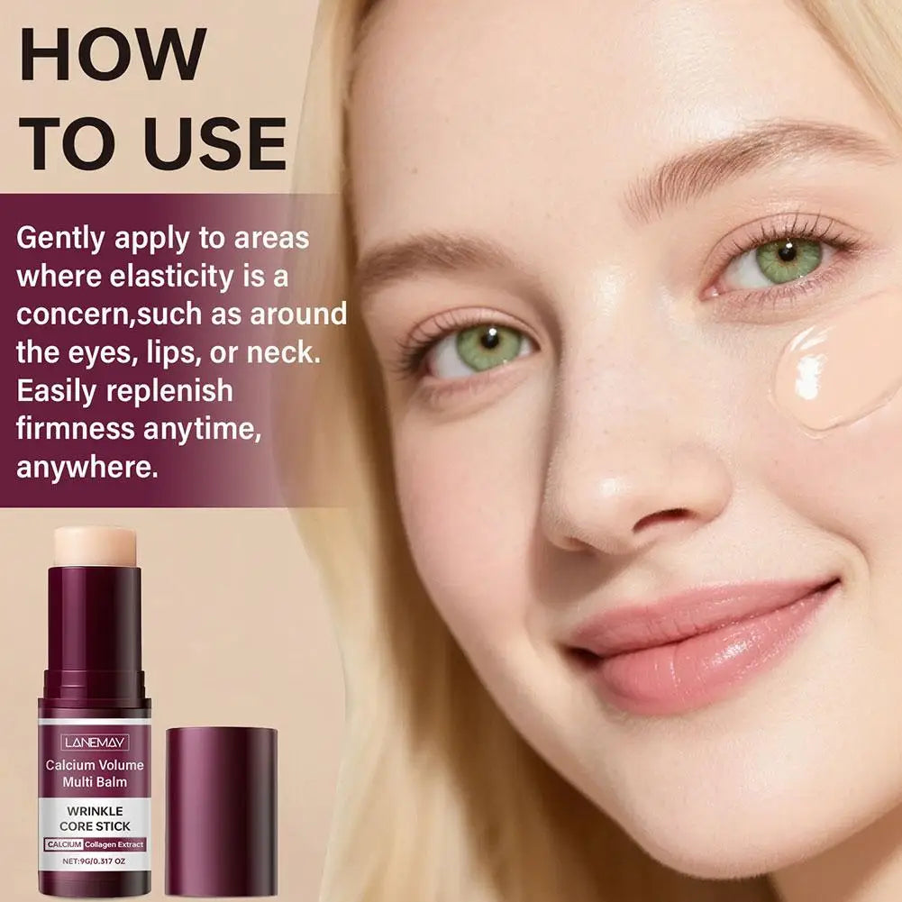 Collagen Calcium Multi Balm Stick | Anti-Wrinkle Moisturizer 9g