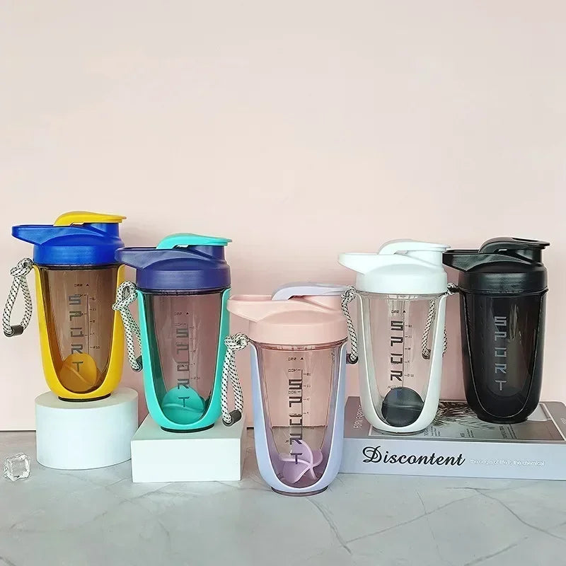 590ML Blender Shaker Bottle with Plastic Whisk Ball BPA Free Plastic Protein Shakes Leakproof for Powder Workout Gym Sport New Peaceful Pleasures Health and Wellness