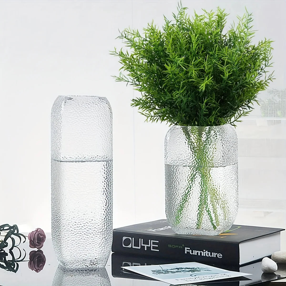 Artificial Eucalyptus Stems 2/4pcs | Faux Green Plant Décor