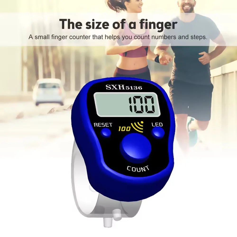 LCD Digital Finger Tally Counter Clicker with LED Backlight