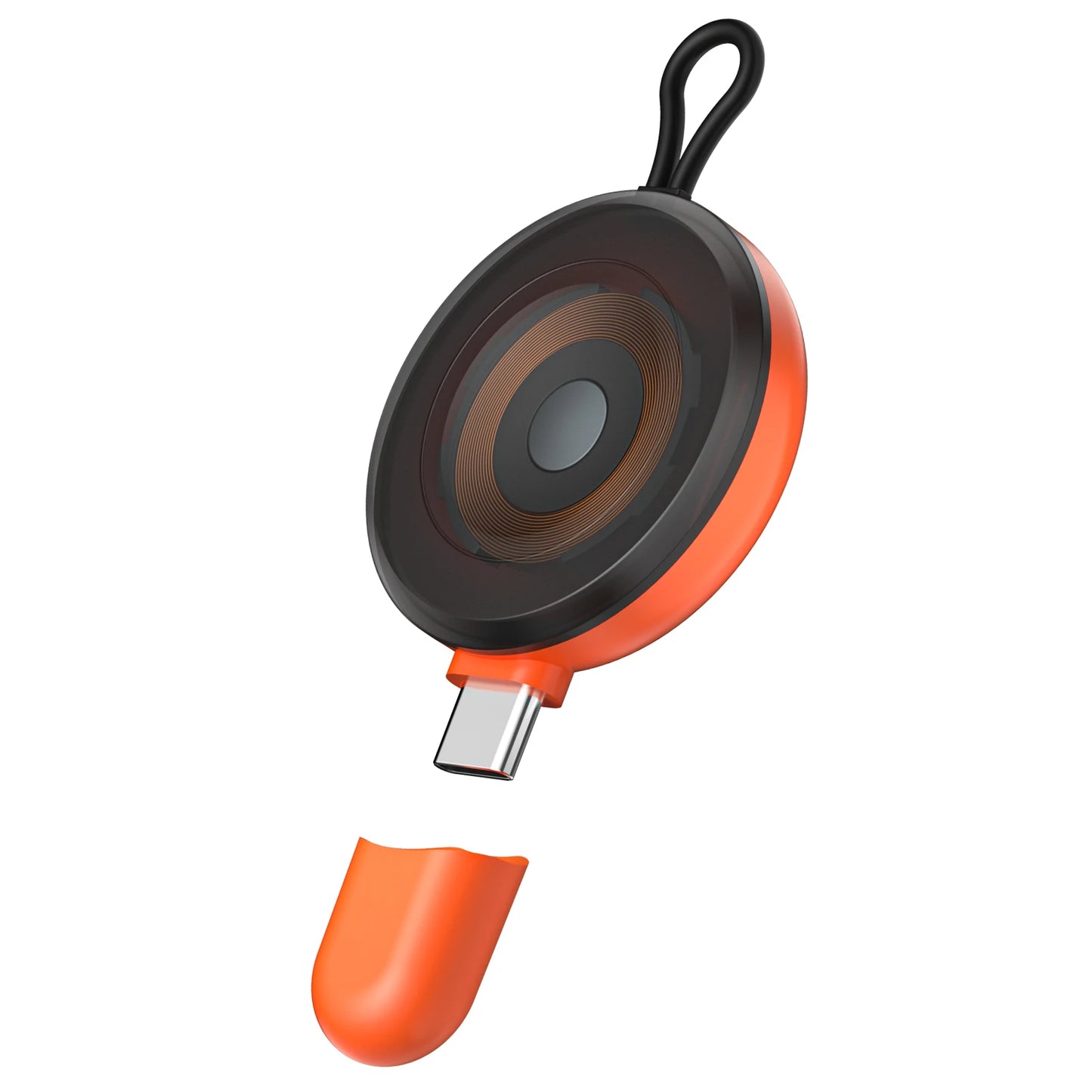 Watch Magnetic Wireless Charger For Samsung Galaxy Watch 8/7/6/5/4 Classic/Ultra/Active 2 Type C Port Charging Peaceful Pleasures Health and Wellness Orange