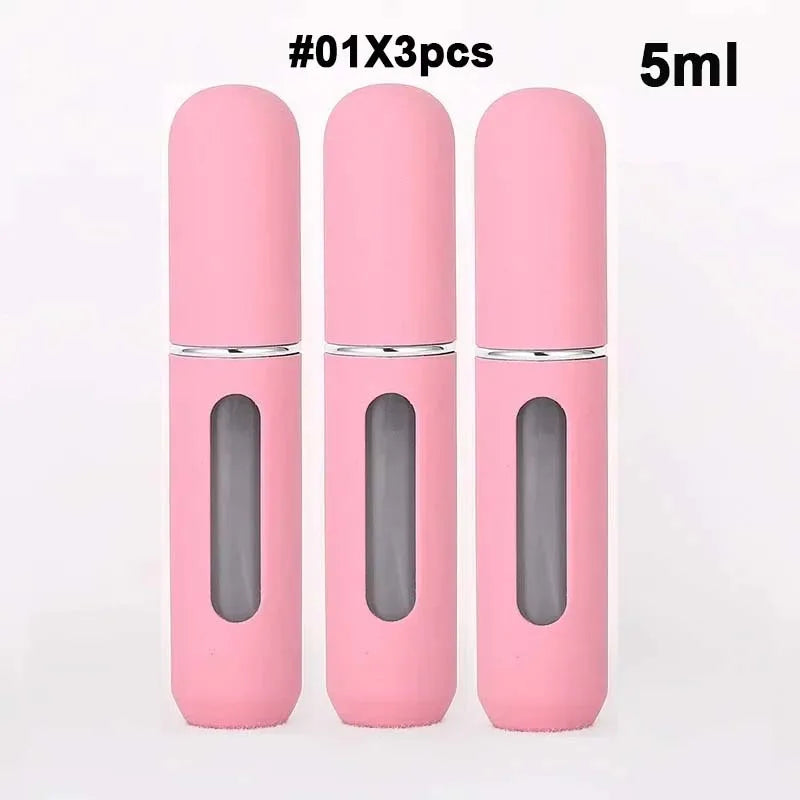 2026 Mini Perfume Bottle 5ML 1/3/6PCS Candy Color Refillable Travel Spray Bottles Press Bottom Filling Dispenser Bottle ﻿ Peaceful Pleasures Health and Wellness 106-01x3